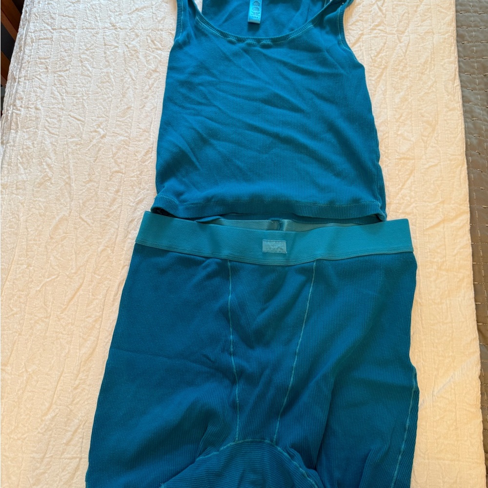 SKIMS Teal Intimates Set
